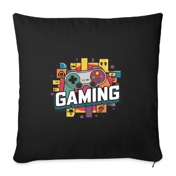 Gaming - Controllers - Sofa pillowcase 17,3'' x 17,3'' (45 x 45 cm) - black - Front