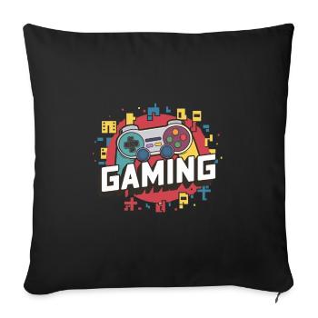 Gaming - Controllers - Sofa pillowcase 17,3'' x 17,3'' (45 x 45 cm) - black - Front