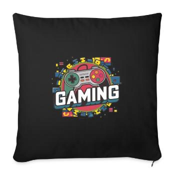 Gaming - Controllers - Sofa pillowcase 17,3'' x 17,3'' (45 x 45 cm) - black - Front
