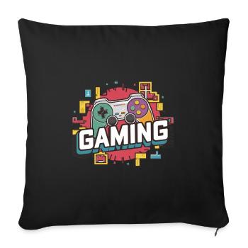 Gaming - Controllers - Sofa pillowcase 17,3'' x 17,3'' (45 x 45 cm) - black - Front