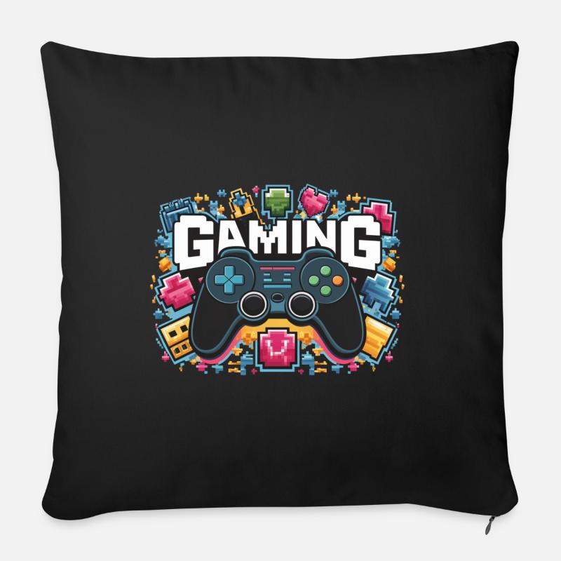 Gaming - Controllers - Sofa pillowcase 17,3'' x 17,3'' (45 x 45 cm) - black