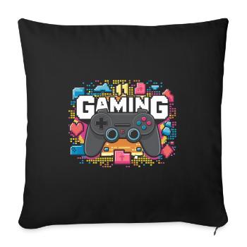 Gaming - Controllers - Sofa pillowcase 17,3'' x 17,3'' (45 x 45 cm) - black - Front