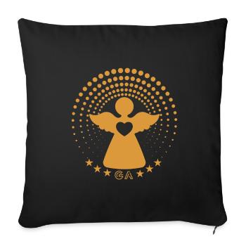 Safe Haven: Guardian Angel - Sofa pillowcase 17,3'' x 17,3'' (45 x 45 cm) - black - Front