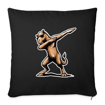 Cadeau élégant de dromadaire de dromadaire - Housse de coussin décorative 45 x 45 cm - noir - Devant