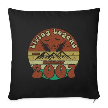 18th Birthday Living Legend since VIN 02/2007 - Sofa pillowcase 17,3'' x 17,3'' (45 x 45 cm) - black - Front