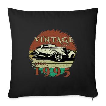 30ème Anniversaire - Classique - Millésime depuis 04/1995 - Housse de coussin décorative 45 x 45 cm - noir - Devant