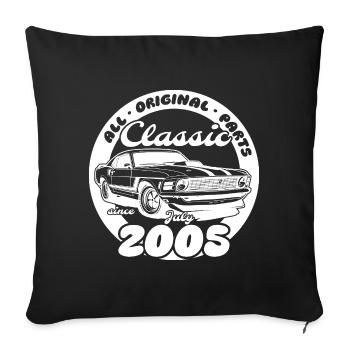 20e anniversaire - Classic Musclecar 07/2005 - Housse de coussin décorative 45 x 45 cm - noir - Devant