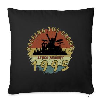 30th Birthday Rocking the crowd DRM 08/1995 - Sofa pillowcase 17,3'' x 17,3'' (45 x 45 cm) - black - Front