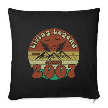 18th Birthday Living Legend since VIN 08/2007 - Sofa pillowcase 17,3'' x 17,3'' (45 x 45 cm) - black - Front