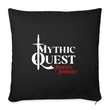 Mythic Quest - Raven's Banquet - Sofa pillowcase 17,3'' x 17,3'' (45 x 45 cm) - black - Front