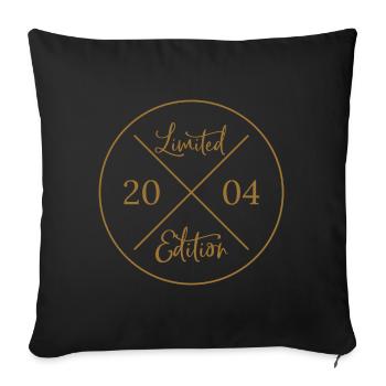 Limited Edition 2004 - Sofa pillowcase 17,3'' x 17,3'' (45 x 45 cm) - black - Front