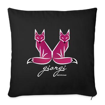 Pink Fox Classic - Sofakissenbezug 45 x 45 cm - Schwarz - Vorne