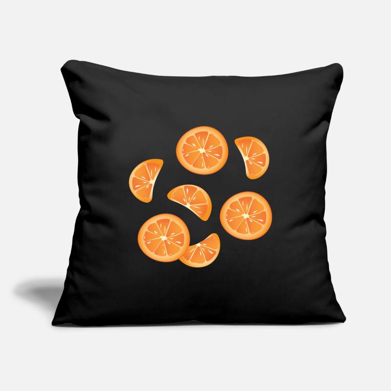 Orange pattern Housse de coussin décorative 45 x 45 cm