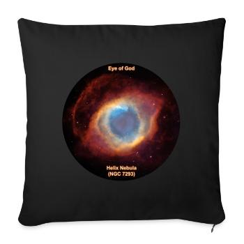 Eye of God - Helix Nebula (NGC 7293) - Sofakissenbezug 45 x 45 cm - Schwarz - Vorne