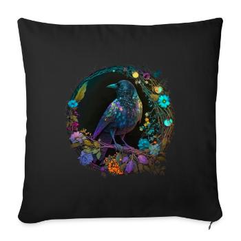 The Raven - Sofa pillowcase 17,3'' x 17,3'' (45 x 45 cm) - black - Front
