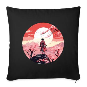 Samurai II - Sofakissenbezug 45 x 45 cm - Schwarz - Vorne