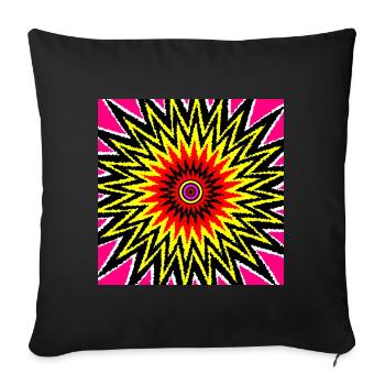 Never Ending - Sofa pillowcase 17,3'' x 17,3'' (45 x 45 cm) - black - Front