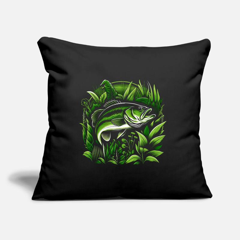 Poisson bar Housse de coussin décorative 45 x 45 cm