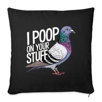 Pigeon Pigeons Animal Bird - Sofa pillowcase 17,3'' x 17,3'' (45 x 45 cm) - black - Front