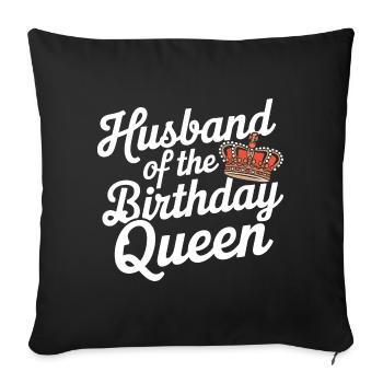 Husband, Spouse, Family, Wedding - Sofa pillowcase 17,3'' x 17,3'' (45 x 45 cm) - black - Front