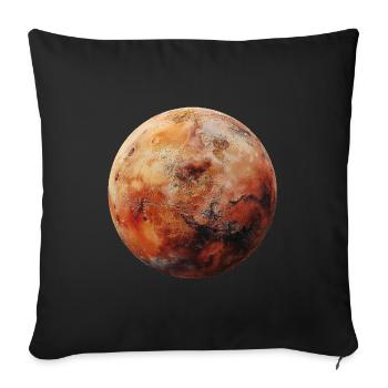 Mars - Sofakissenbezug 45 x 45 cm - Schwarz - Vorne