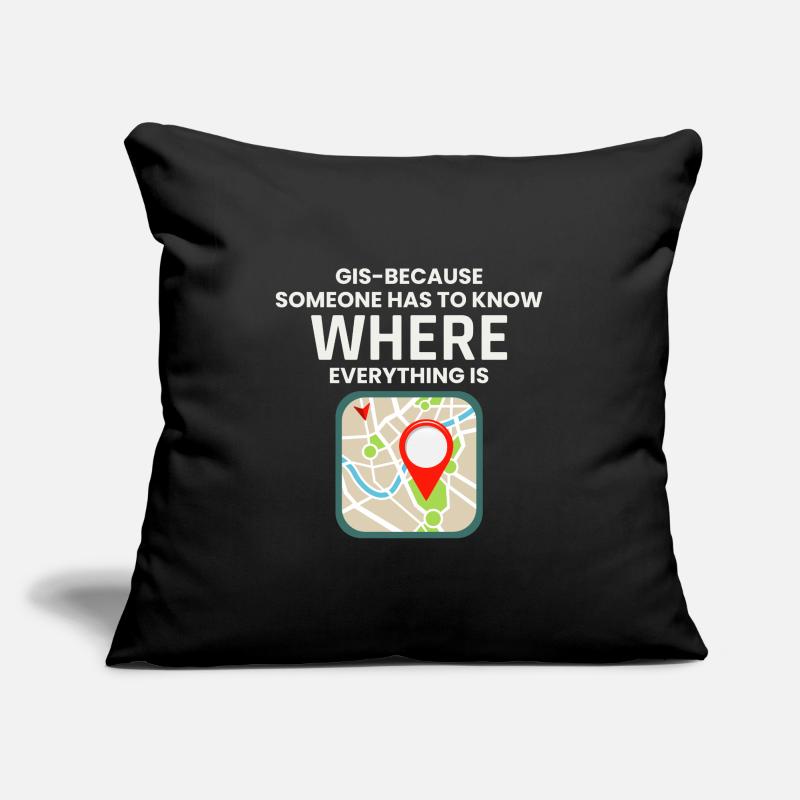 GIS Where Everything Is Map Location Sofa pillowcase 17,3'' x 17,3'' (45 x 45 cm)