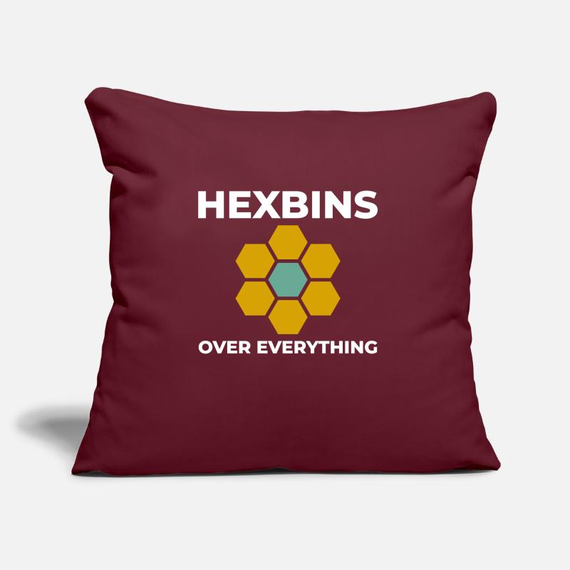 Hexbins Data Visualization GIS Mapping Spatial Sofa pillowcase 17,3'' x 17,3'' (45 x 45 cm)