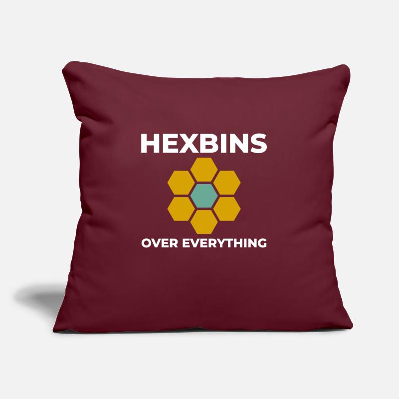 Hexbins Data Visualization GIS Mapping Spatial Sofa pillowcase 17,3'' x 17,3'' (45 x 45 cm)