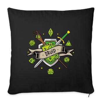 Druiden-RPG - Sofakissenbezug 45 x 45 cm - Schwarz - Vorne