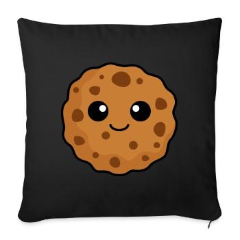 Bande dessinée Cookies - Housse de coussin décorative 45 x 45 cm - noir - Devant