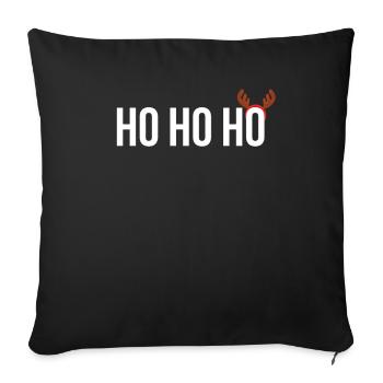 Cadeau HOHOHO Christmas Advent Noël - Housse de coussin décorative 45 x 45 cm - noir - Devant