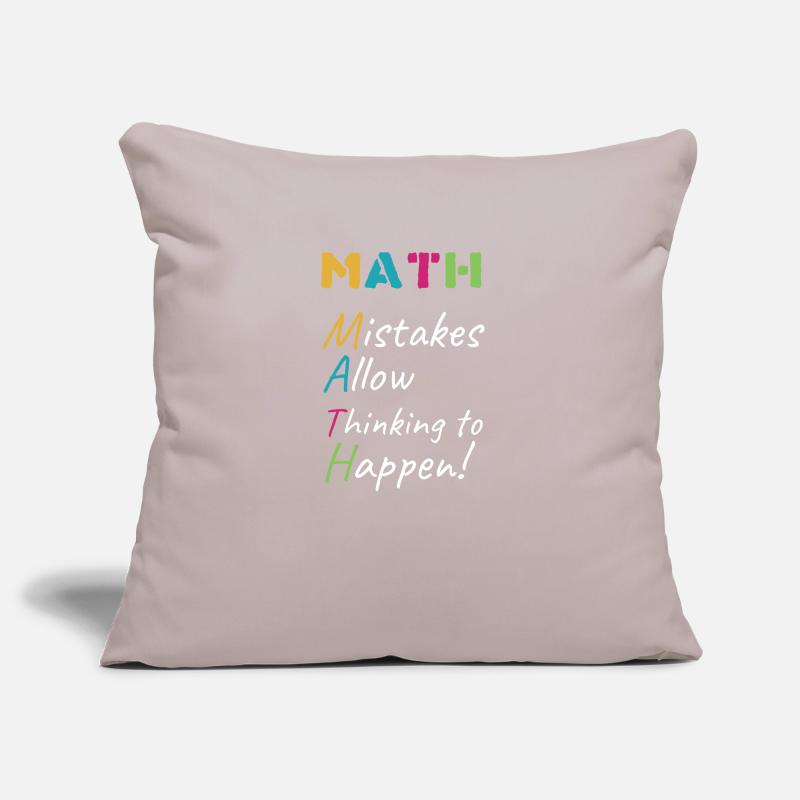 Math Math School Student Student Gift Sofa pillowcase 17,3'' x 17,3'' (45 x 45 cm)