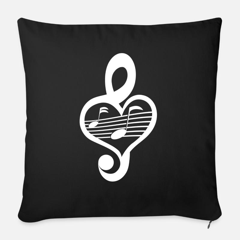 Musiker - Sofakissenbezug 45 x 45 cm - Schwarz