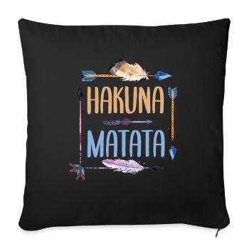 Lion King - take it easy - Sofa pillowcase 17,3'' x 17,3'' (45 x 45 cm) - black - Front