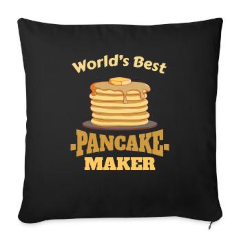 World's Best Pancake Maker Breakfast Pancake - Sofa pillowcase 17,3'' x 17,3'' (45 x 45 cm) - black - Front