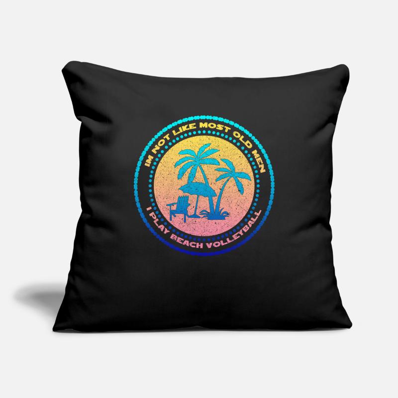 Surf de beach volley Housse de coussin décorative 45 x 45 cm