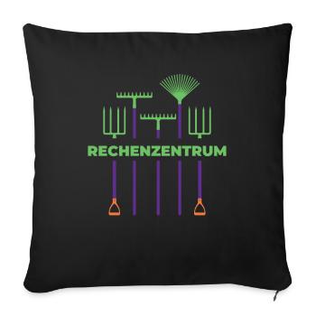Rechenzentrum Gärtner Computer Nerd Garten Coding - Sofakissenbezug 45 x 45 cm - Schwarz - Vorne