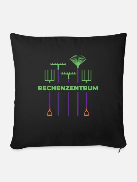 Rechenzentrum Gärtner Computer Nerd Garten Coding - Sofakissenbezug 45 x 45 cm - Schwarz