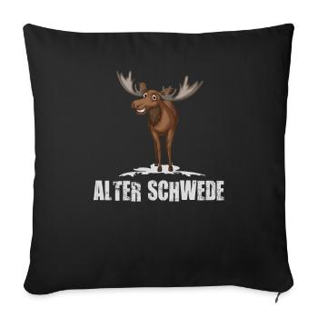 Old Swede design - Sofa pillowcase 17,3'' x 17,3'' (45 x 45 cm) - black - Front