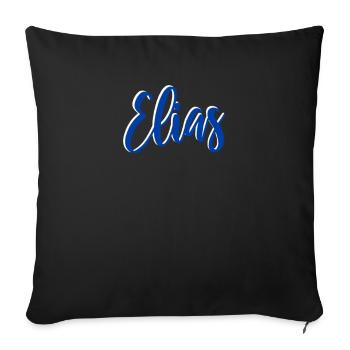 Elias - Sofa pillowcase 17,3'' x 17,3'' (45 x 45 cm) - black - Front