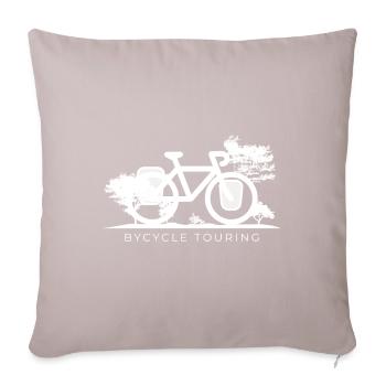 Bicycle touring - Sofakissenbezug 45 x 45 cm - helles Taupe - Vorne