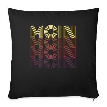 good Morning - Sofa pillowcase 17,3'' x 17,3'' (45 x 45 cm) - black - Front