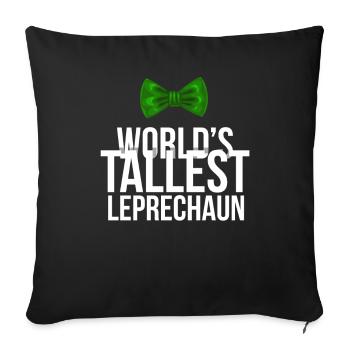 La plus grande fête du jour de la Saint-Patrick de lutin au monde - Housse de coussin décorative 45 x 45 cm - noir - Devant