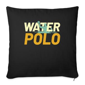Waterpolo water polo water sports sport - Sofa pillowcase 17,3'' x 17,3'' (45 x 45 cm) - black - Front