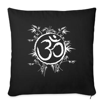 Aum Symbol Yoga Design - Sofakissenbezug 45 x 45 cm - Schwarz - Vorne