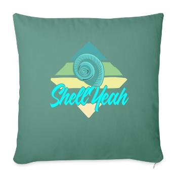 Shell yeah - Sofa pillowcase 17,3'' x 17,3'' (45 x 45 cm) - cypress green - Front