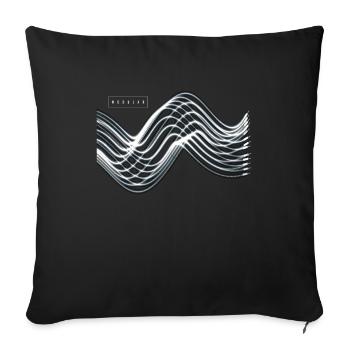 Modular Synthesizer Synthi Music Retro - Sofa pillowcase 17,3'' x 17,3'' (45 x 45 cm) - black - Front