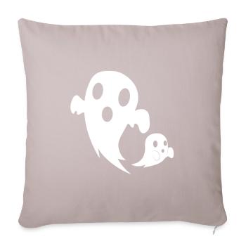 Two ghosts - Sofa pillowcase 17,3'' x 17,3'' (45 x 45 cm) - light taupe - Front