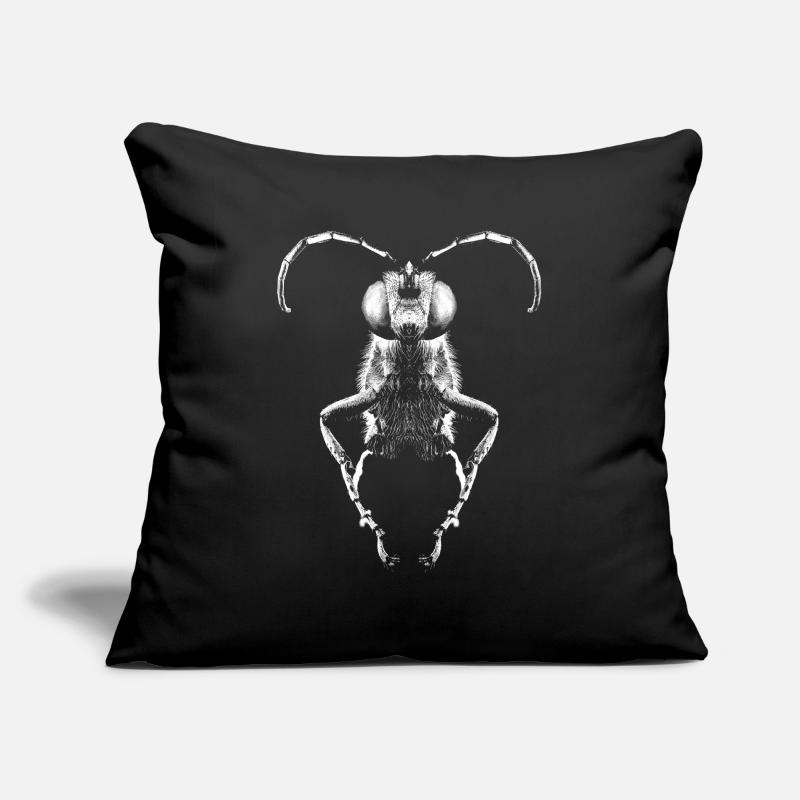 Guêpe grave Housse de coussin décorative 45 x 45 cm