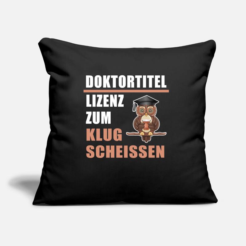 Doktortitel Lizenz zum Klugscheissen Doktor Klug Sofakissenbezug 45 x 45 cm